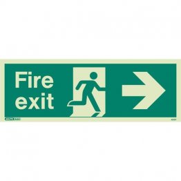 Fire exit right sign