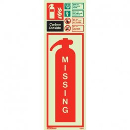 Carbon Dioxide Extinguisher Missing 6397