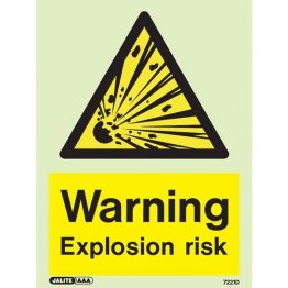 Warning Explosion Risk 7221