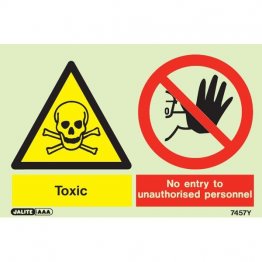 Warning Toxic Wear Respirator 7461