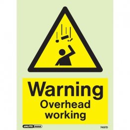 Warning Overhead Working 7497