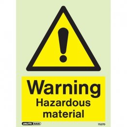 Warning Hazardous Material 7527