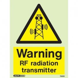 Warning RF Radiation Transmitter 7582