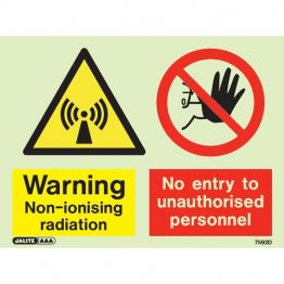 Warning Non Ionising Radiation No Entry 7592