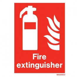 White Fire Extinguisher WX6490