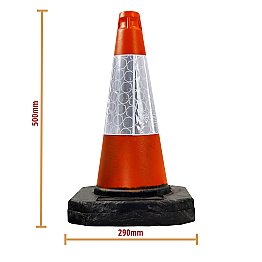 Traffic Cone - 500mm Measurements