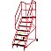Heavy-Duty Mobile Safety Steps - 7 Treads