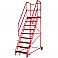 Heavy-Duty Mobile Safety Steps - 9 Treads