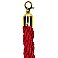 VIP Red Velvet Rope Set Gold Twisted Front