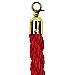 VIP Red Velvet Rope Set Gold Twisted Front